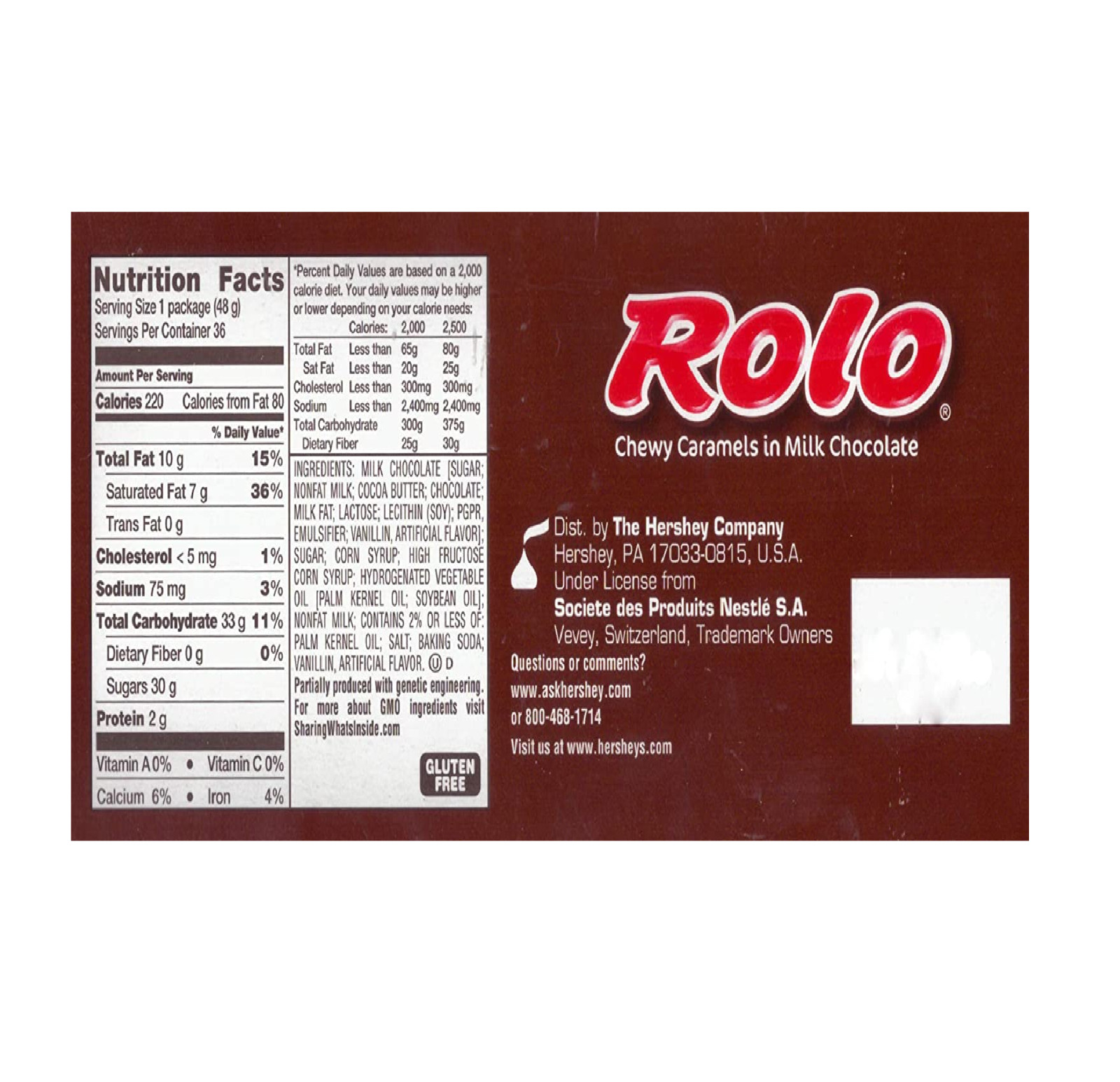 ROLO Chewy Caramels in Milk Chocolate – Kids Favorite Candy (1.7-Oz / Pack of 36