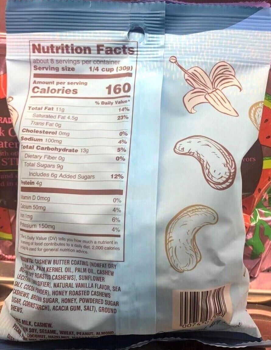2 Packs Trader Joe’s Cashew Butter Cashews Honey Roasted 8 oz Each Pack