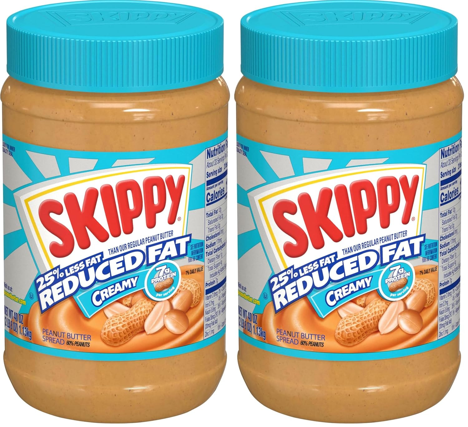 Reduced Fat Creamy Peanut Butter Spread, 40 Oz