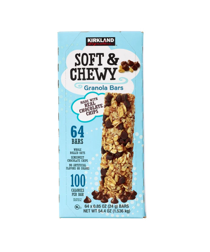 Kirkland Signature Soft & Chewy Granola Bars, 0.85 oz, 64-count