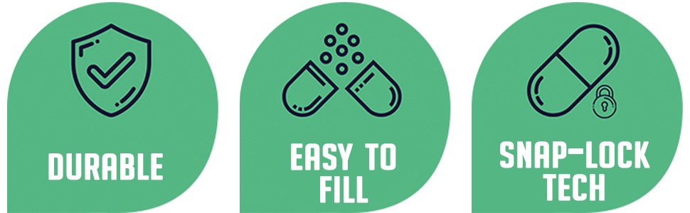 Size 5 Empty Capsules – 1000 Count Very Small Empty Gelatin Capsules – Pills DIY