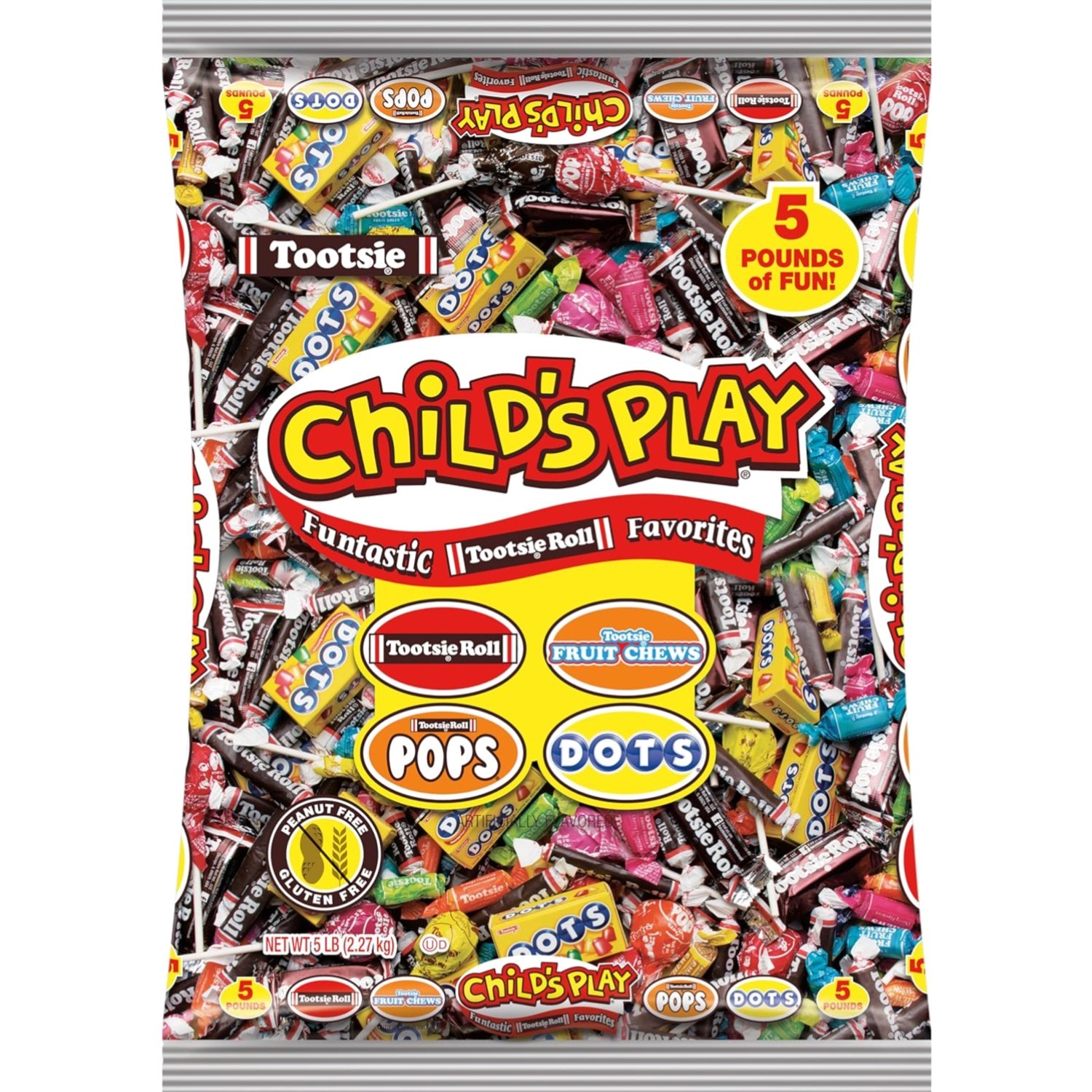 Child’s Play Candy Favorites – – 5 Pounds of Individually Wrapped Party Cand…
