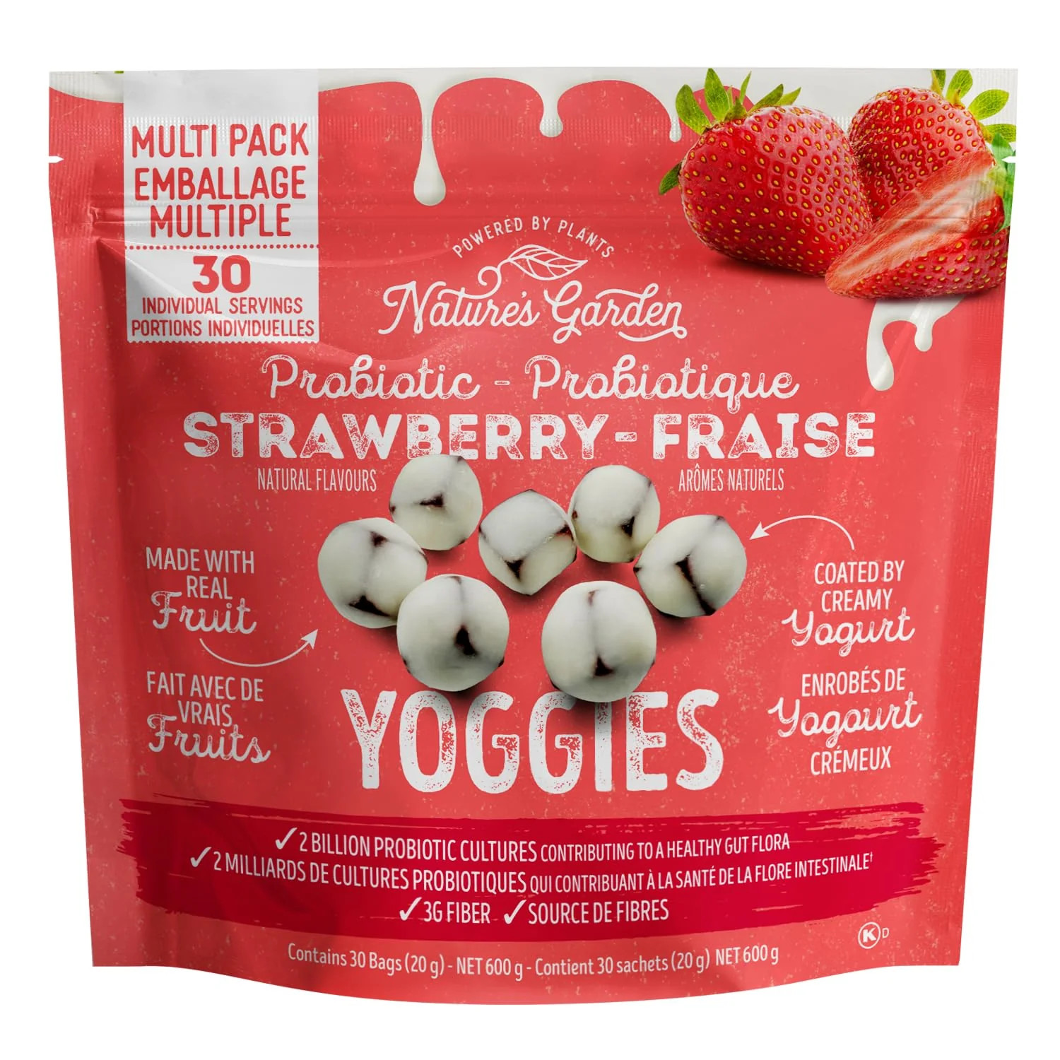 Nature’s Garden Probiotic Strawberry Yoggies 21oz (30 x 0.7oz)
