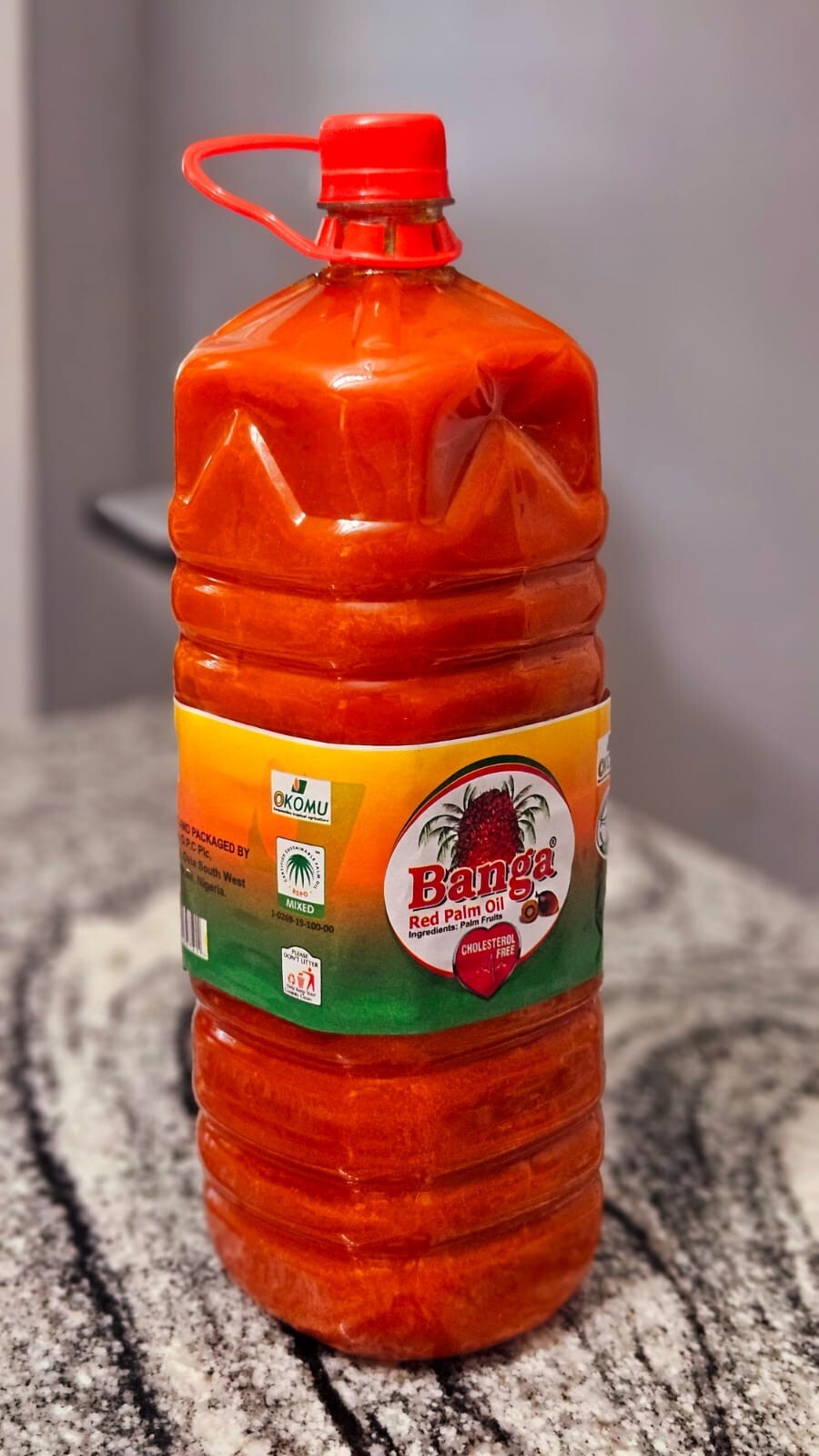 Banga African Red Palm Oil for Cooking – Okomu Oil Nigeria – 2 Liters