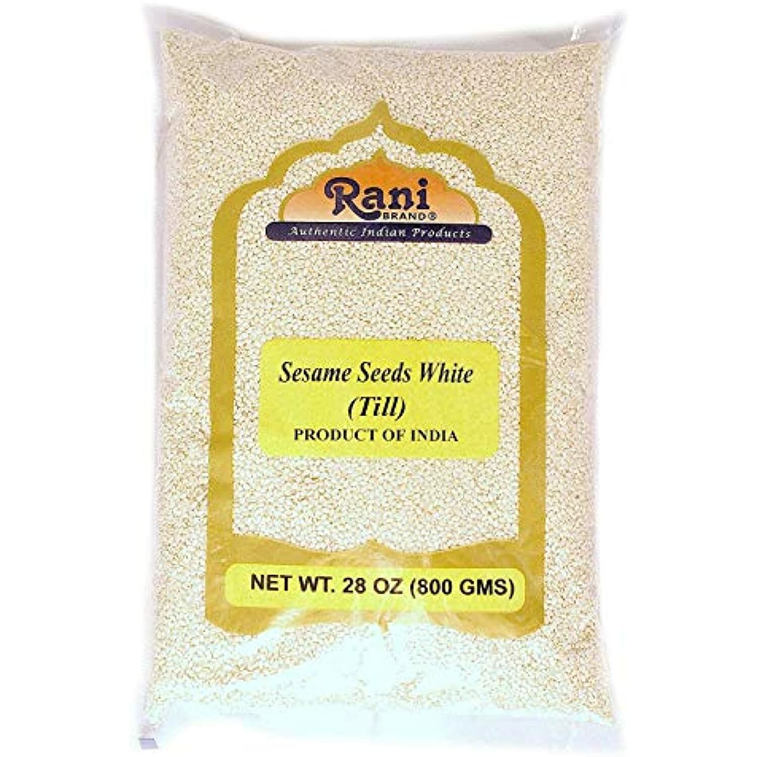 Rani Sesame Seeds Whole White, Hulled (Till) 28oz (800gm)