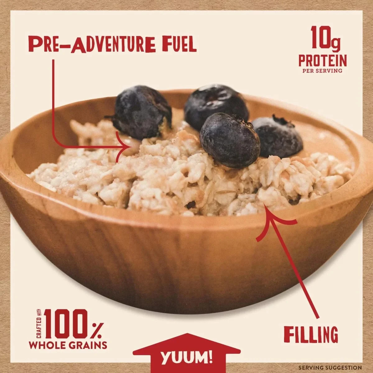 Kodiak Protein-Packed Classic Rolled Oats, 16 Oz Canister..