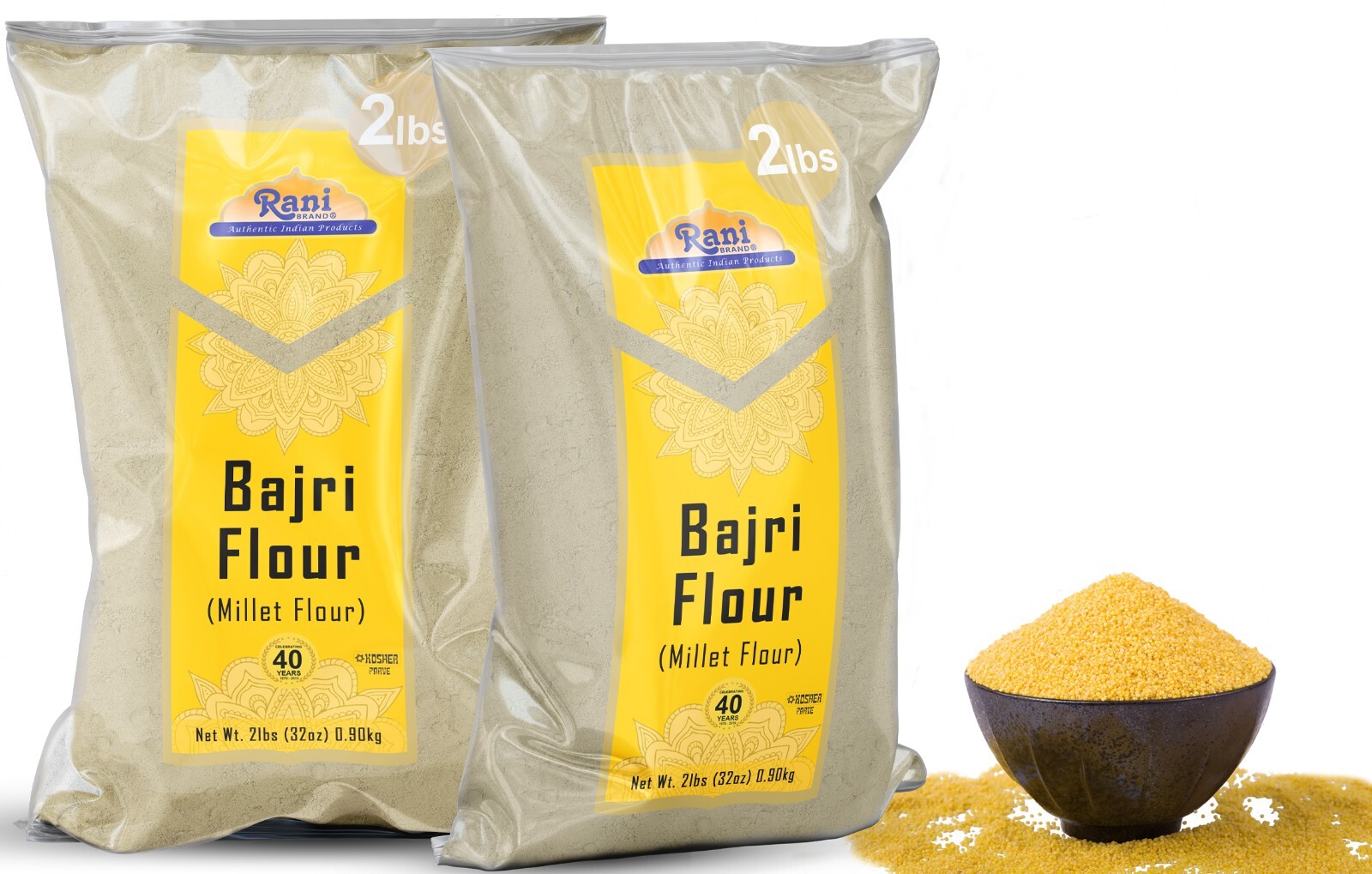 Rani Bajri Flour (Pearl Millet) 32oz (2lbs) 908g Bulk
