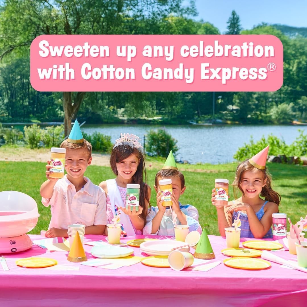 Cotton Candy Express BANANA Floss Sugar Ready to Use 11oz Jar, 20-30 Servings