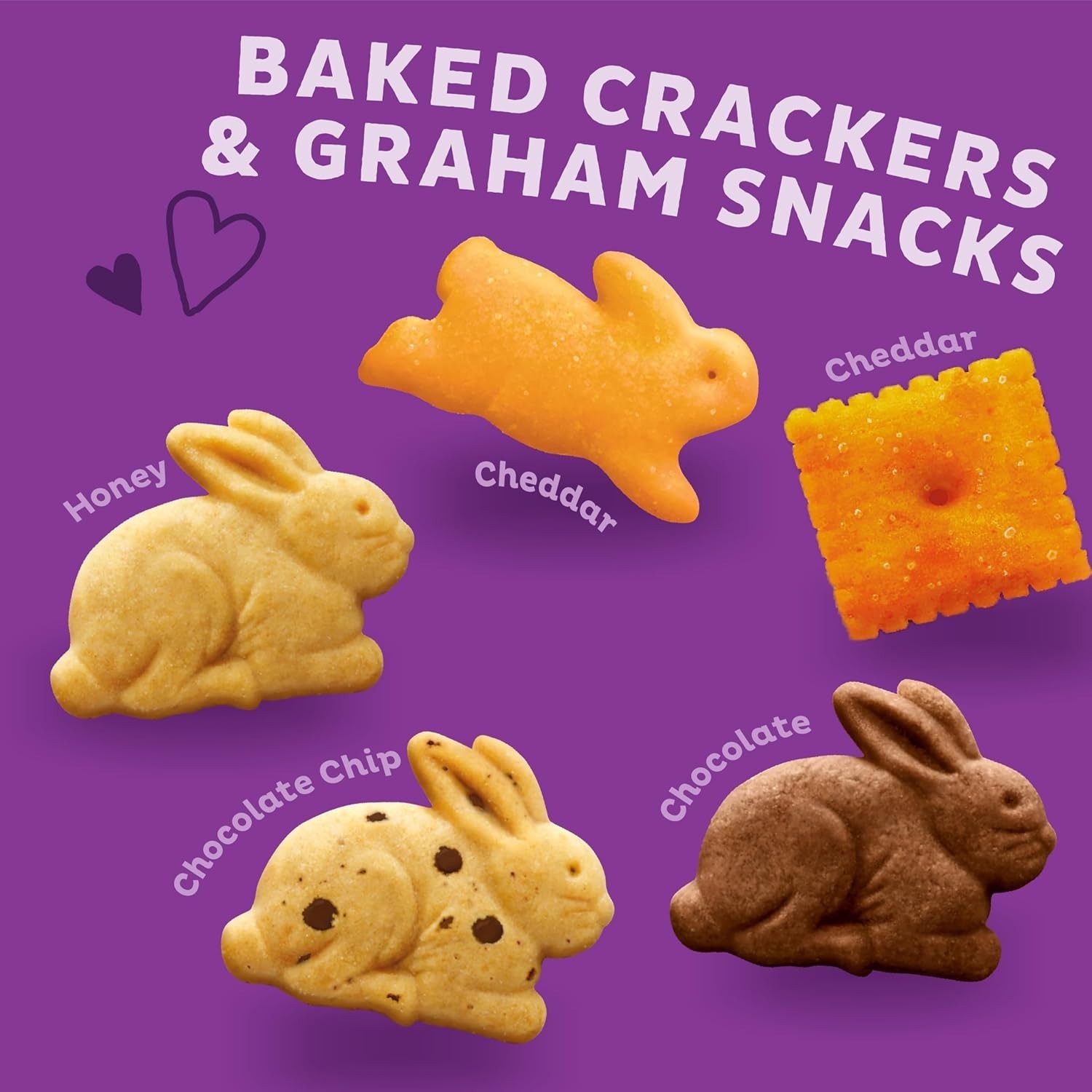 Delicious Annie’s Organic Snack Pack: Cheddar Bunnies, Graham Bunnies & Squares