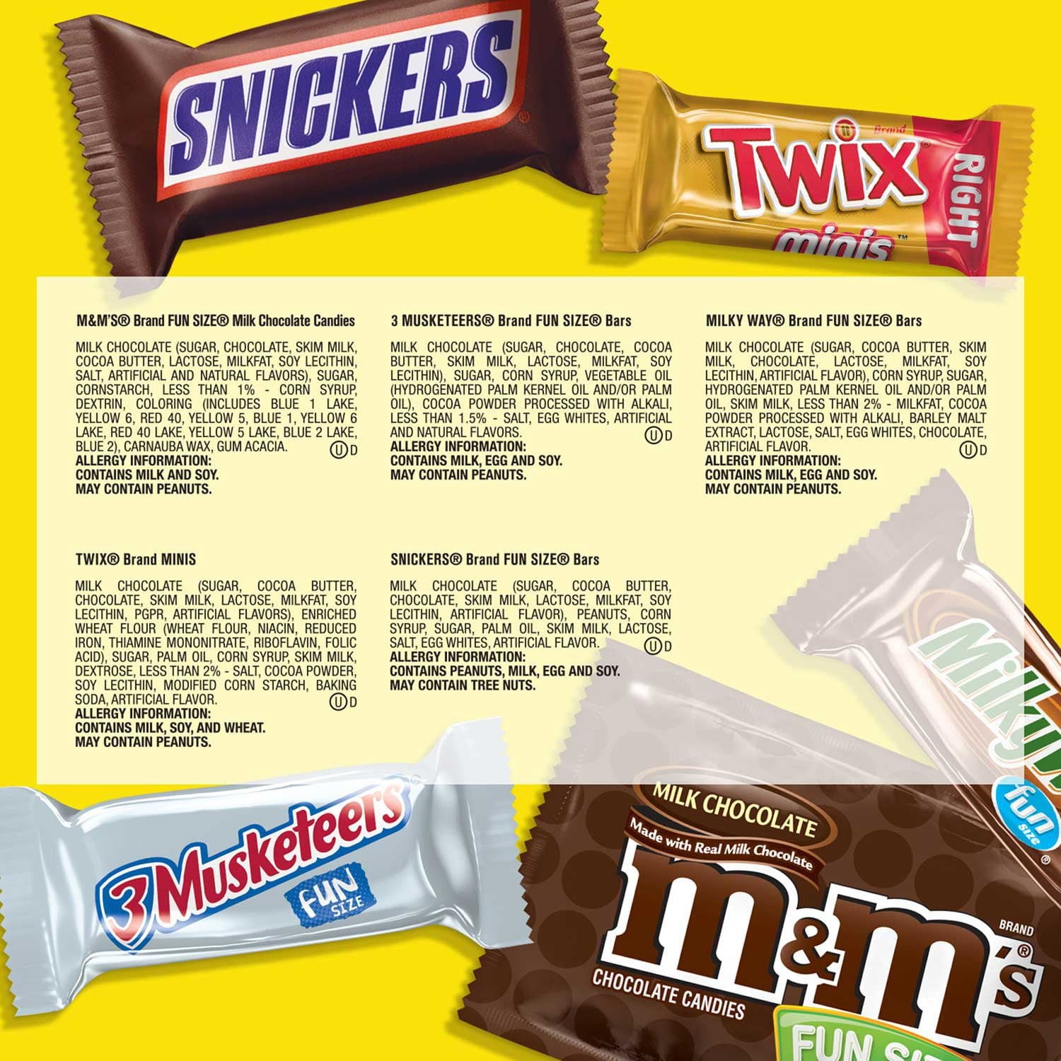 Mars Milk Chocolate Variety Pack Candy, 290 pcs.