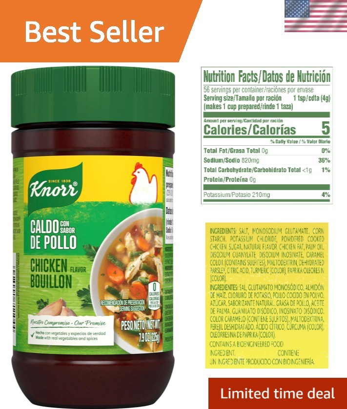 Convenient Chicken Bouillon Granules – 12 Pack of 7.9 Ounce Jars for Easy Meals
