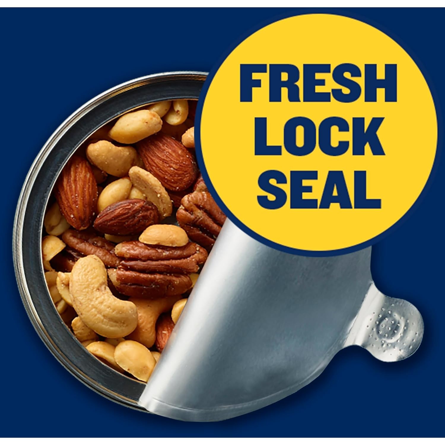 Salted Mixed Nuts 56oz Canister with Peanuts, Almonds, Cashews & More