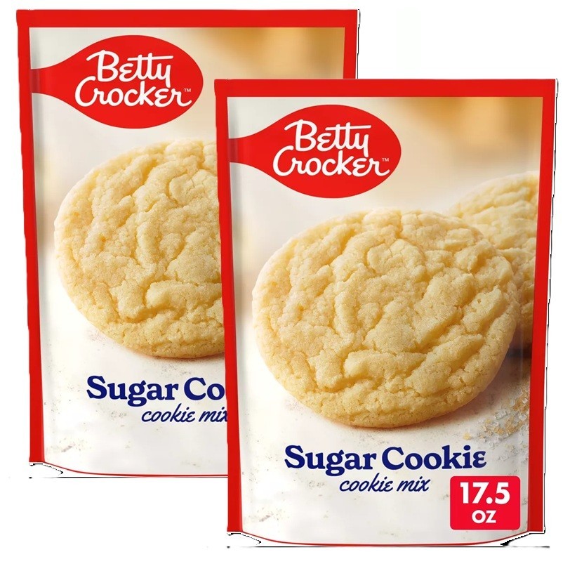 Betty Crocker SUGAR Cookie Mix Flavored 17.5Oz Classic Quick Easy 2 Pk APR 2026
