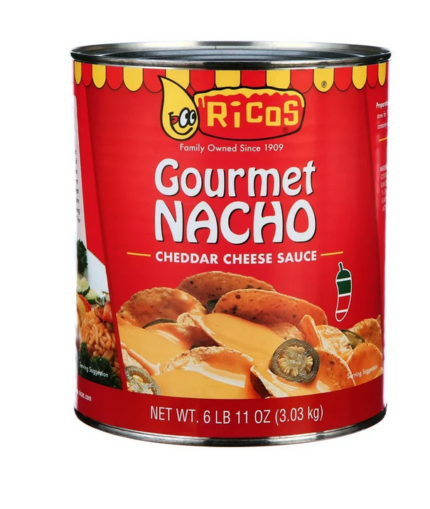 Ricos Gourmet Nacho Cheese Sauce, 107 oz Can, Shelf-Stable