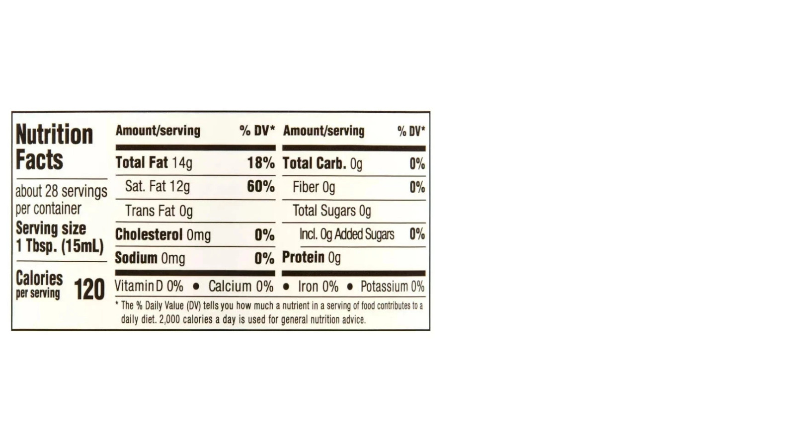 Great Value Organic Unrefined Virgin Coconut Oil, 14 fl oz