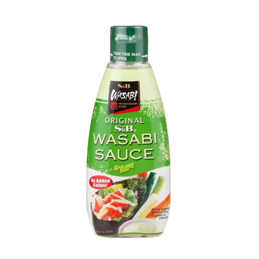 Japaanes Original S&B WASABI SAUCE NO-COLOR ADDED 5.3 oz (157 ml) Made in Japan