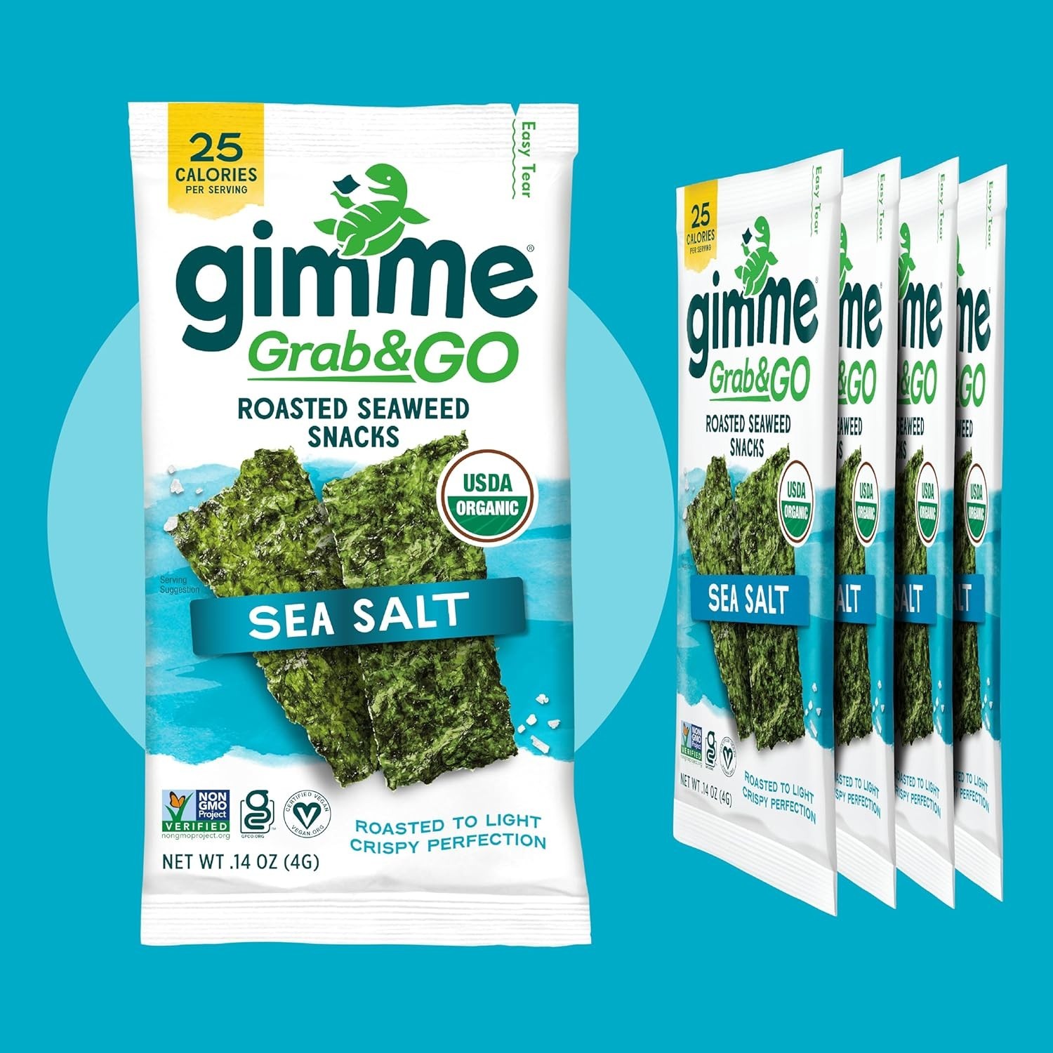 Delicious Portable Seaweed Snacks – , Gluten Free & 5 Count Healthy Snack