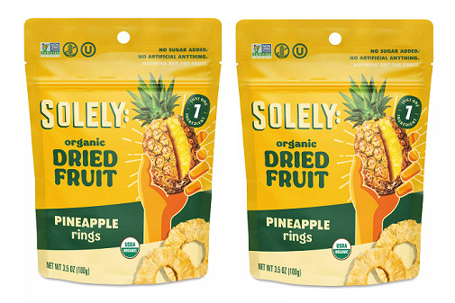 Solely Organic Dried Fruit Pineapple Rings 2 Pack