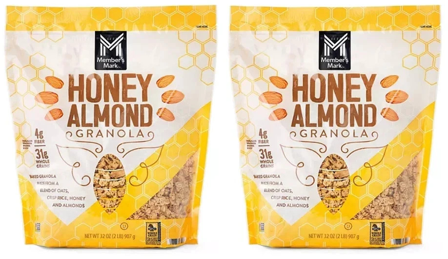 2 pack Member’s Mark Honey Almond Granola, 32 oz. FREE shipping
