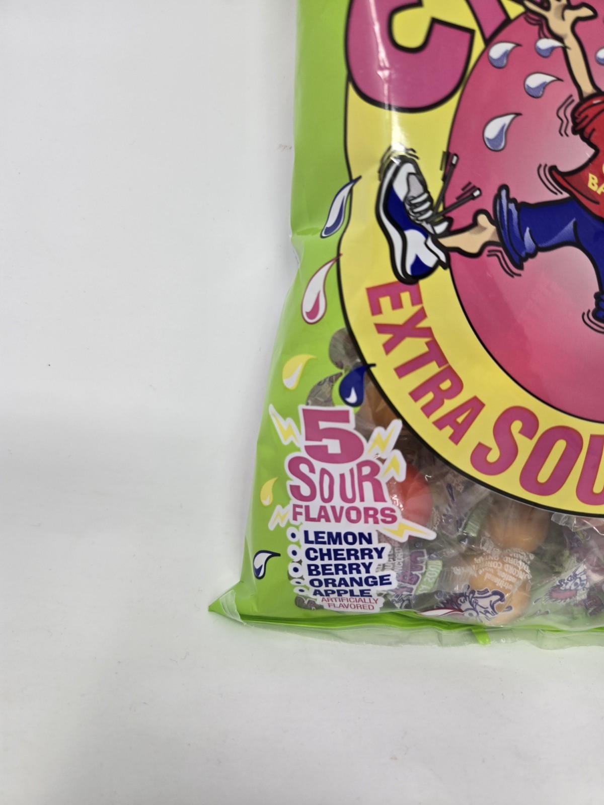2pc Set 4oz per Bag DUBBLE BUBBLE Candy Cry Baby Extra Sour Bubble Gum 5 Flavors