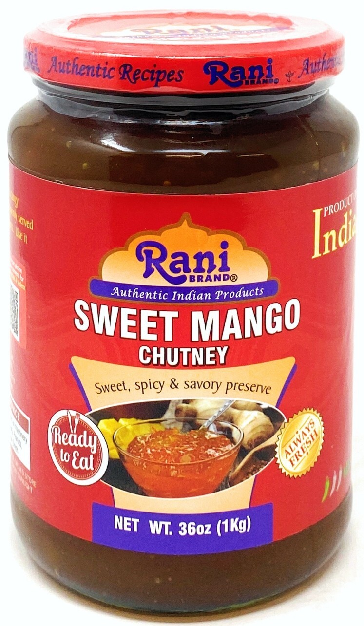 Rani Sweet Mango Chutney (Indian Preserve) 36oz (2.2lbs) 1kg