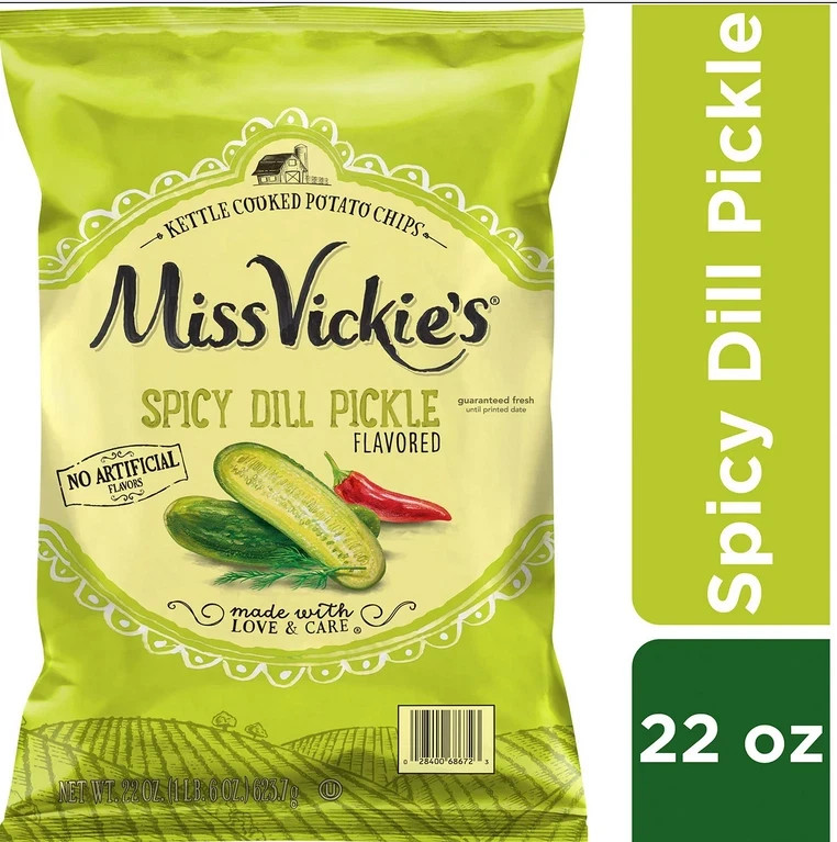 Miss Vickie’s Dill Pickle Potato Chips, 22 oz.