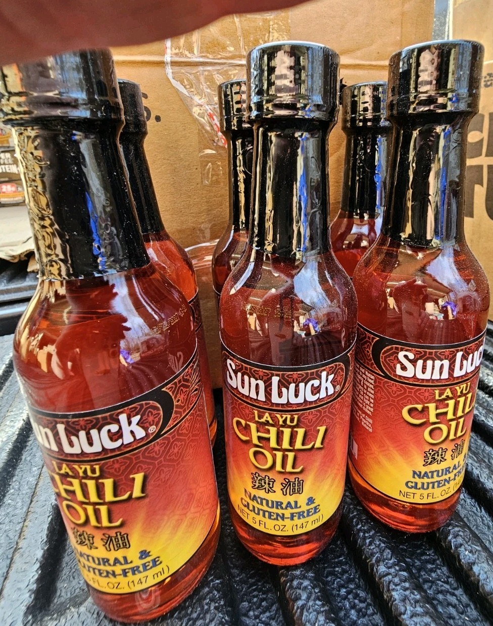 6pk Sun Luck Chili Oil 5oz Bottles (Pack of 6) Bb 10/2027 Gluten Free