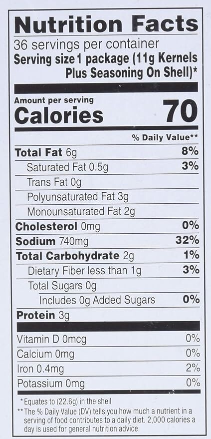 David Seed Sunflower Seeds, Nacho Cheese, 0.8 Ounce, 36 Count