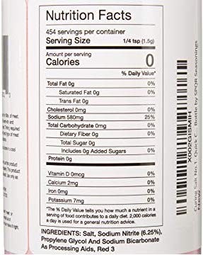 Curing Salt No.1 Quick Cure Prague Powder XL 1.5 Pound Bottle