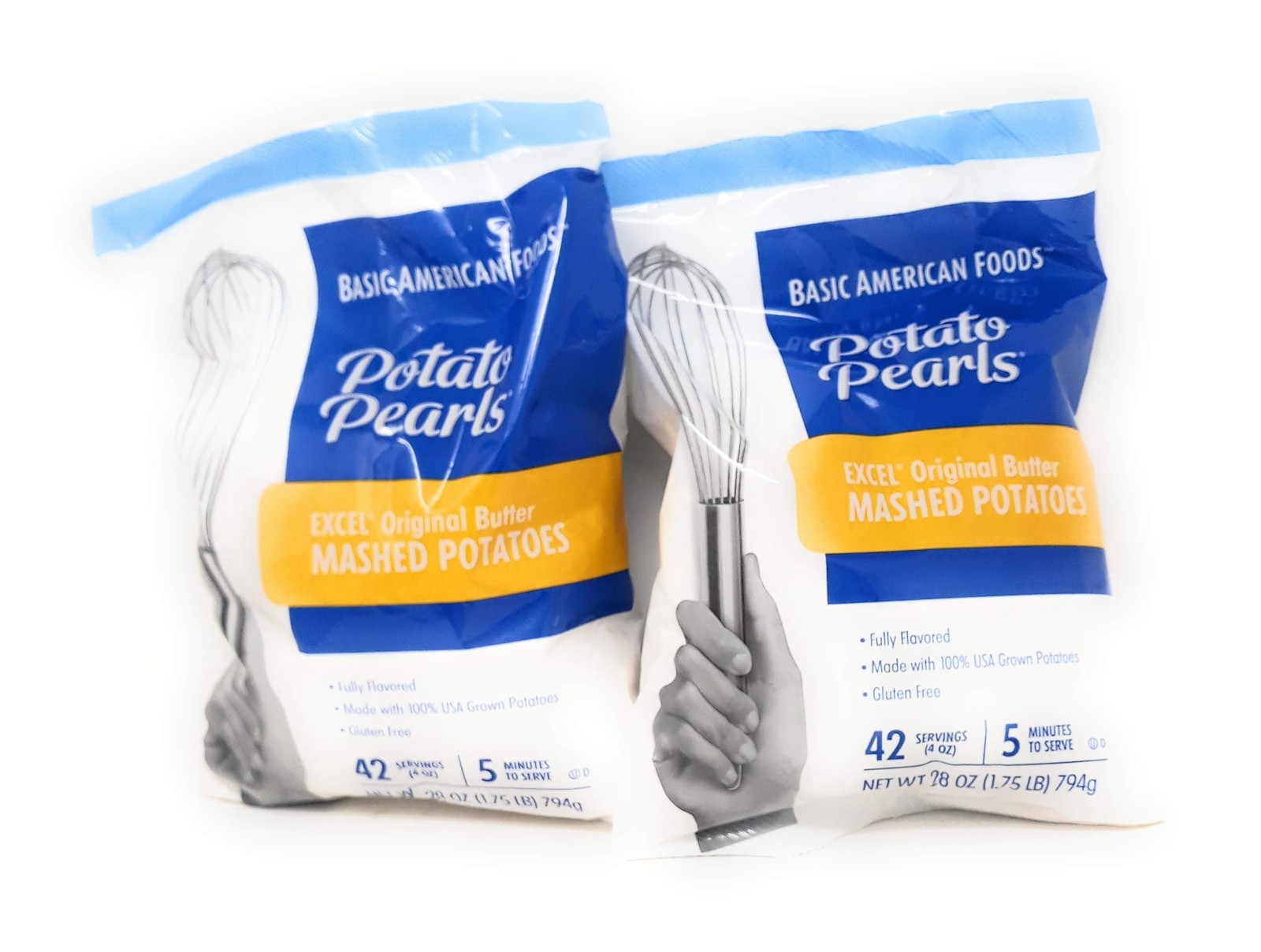Excel Mashed Potato Pearls – 28 oz. pouch 2pk Box