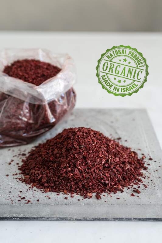 Organic Sumac Spice Ground Natural Sumach Summaq Spice Pure Middle Eastern Food