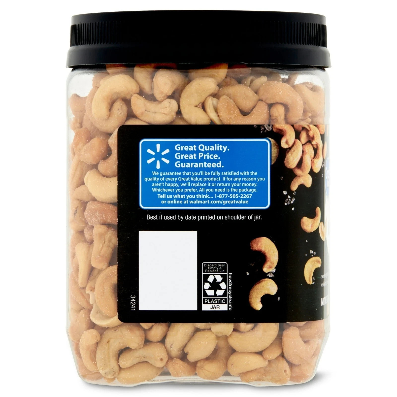 Great Value Deluxe Whole Cashews, 30 oz. (New)