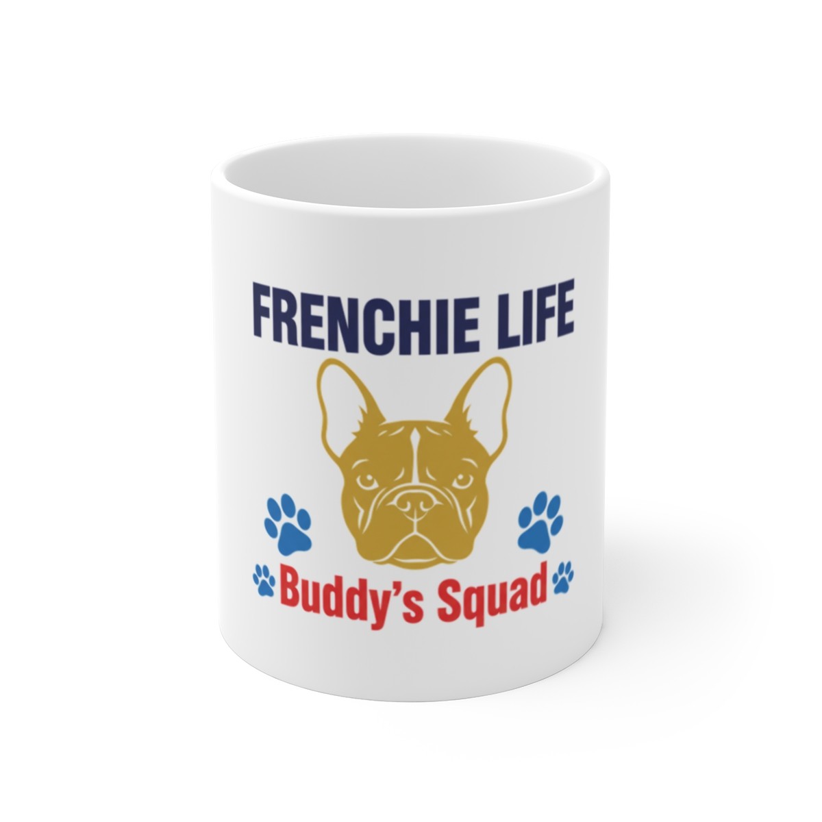 Custom French Bulldog Frenchie Gift Set Mug Ornament Personalized Pet Name