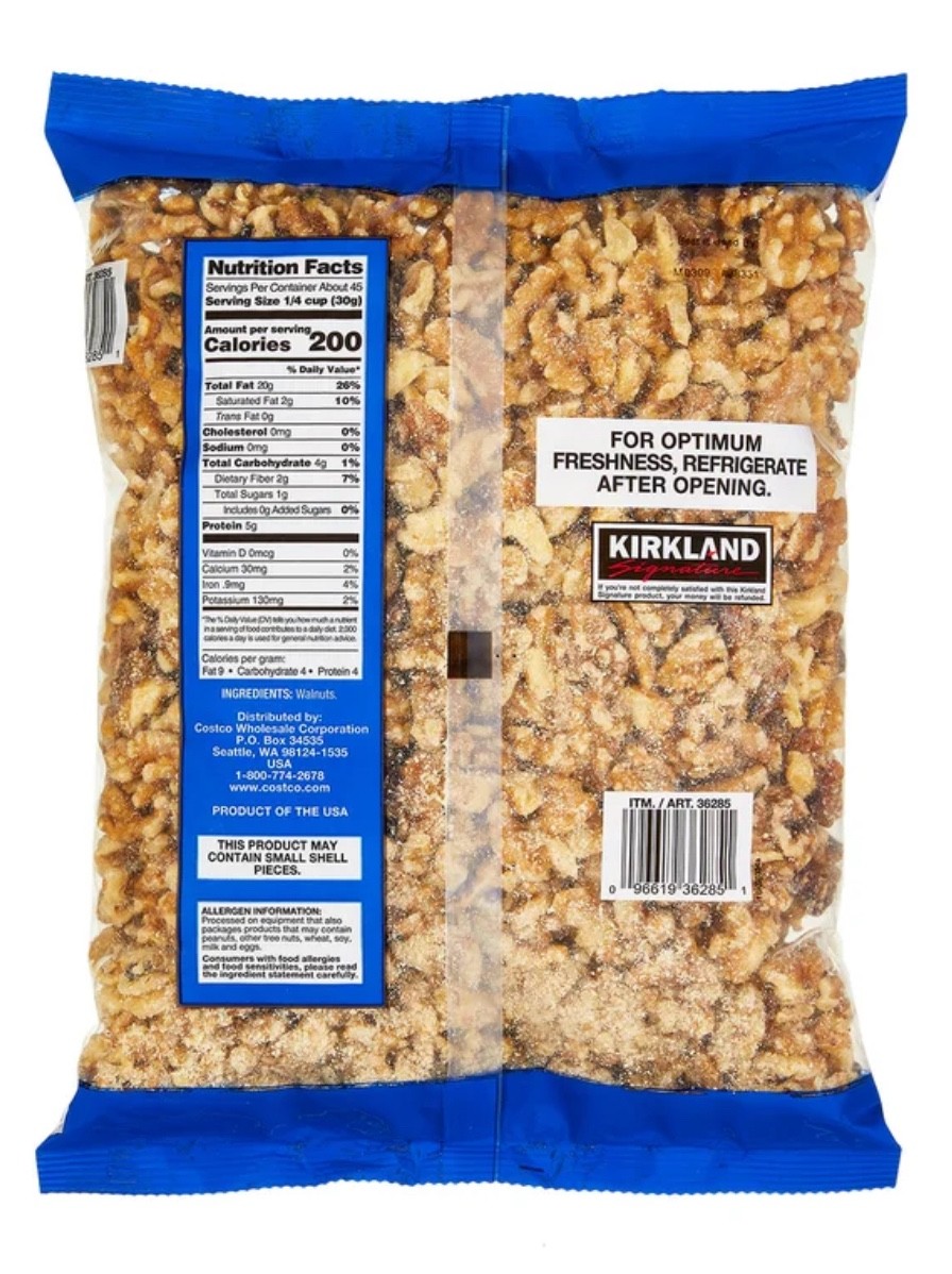 Kirkland Signature Extra Fancy Walnuts 3 Pounds (48oz) FREE SHIPPING !!!!!