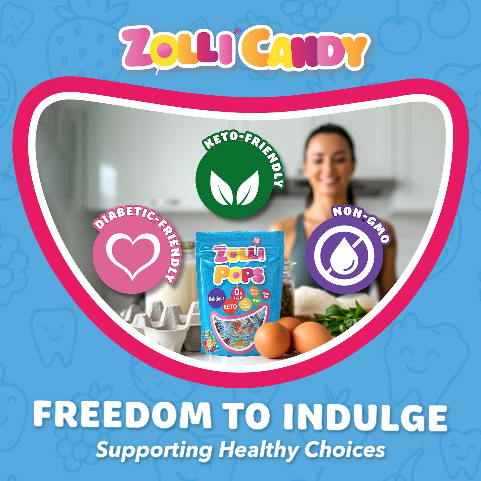 Clean Teeth Lollipops, Anti Cavity with Xylitol, Sugar Free Candy for a Healt…