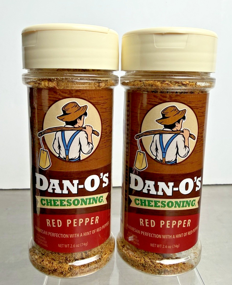 2 x Dan-O’s Cheesoning Seasoning – All-Purpose – Parmesan & Red Pepper 2.6oz