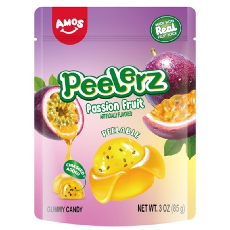 5x Peelerz Gummy Candy Passion Fruit Bulk Sweet Treats New Sealed Fresh 3oz