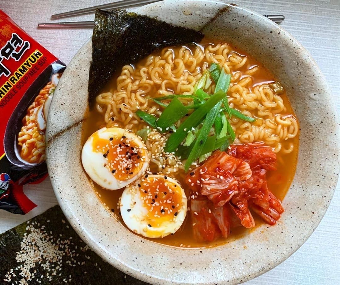 Authentic Korean Gourmet Instant Ramen, Spicy Shin, 20-Pack