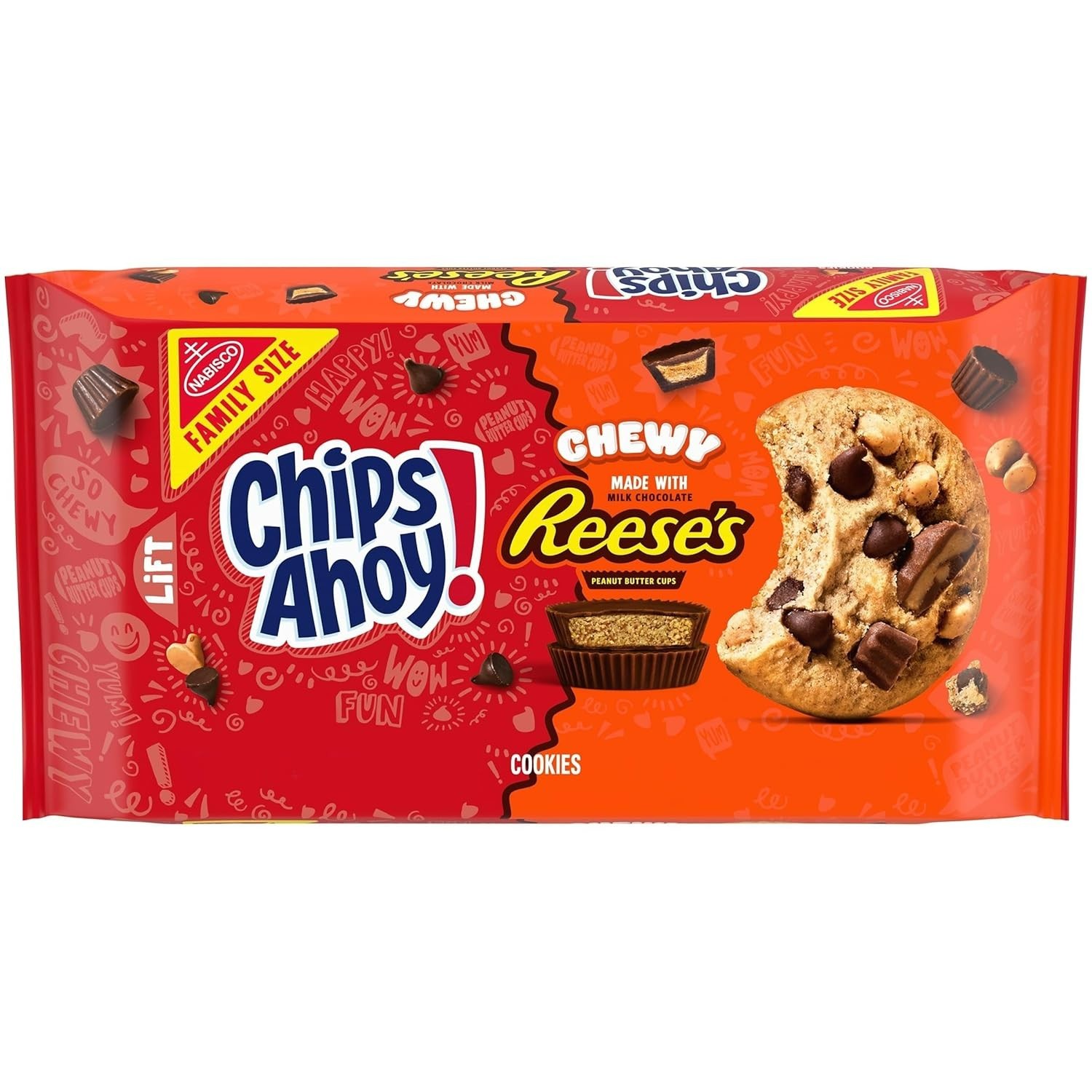 Chewy Chocolate Chip Cookies with Reese’s Peanut Butter Cups, Family Size, 14…