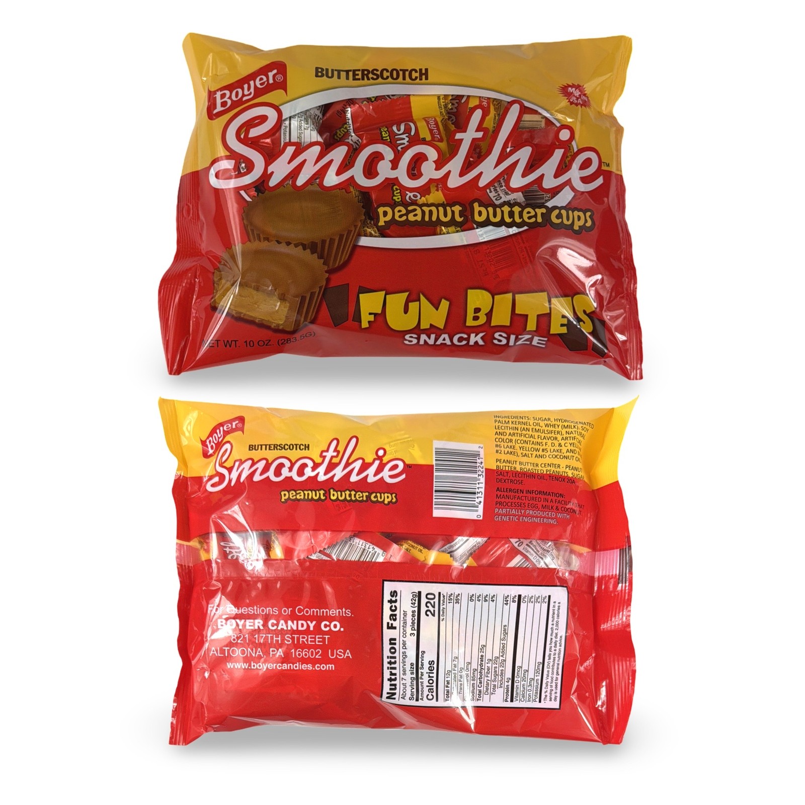 Boyer Candy Company Peanut Butter Cups – Butterscotch, Mallo Cup, Peanut Butter
