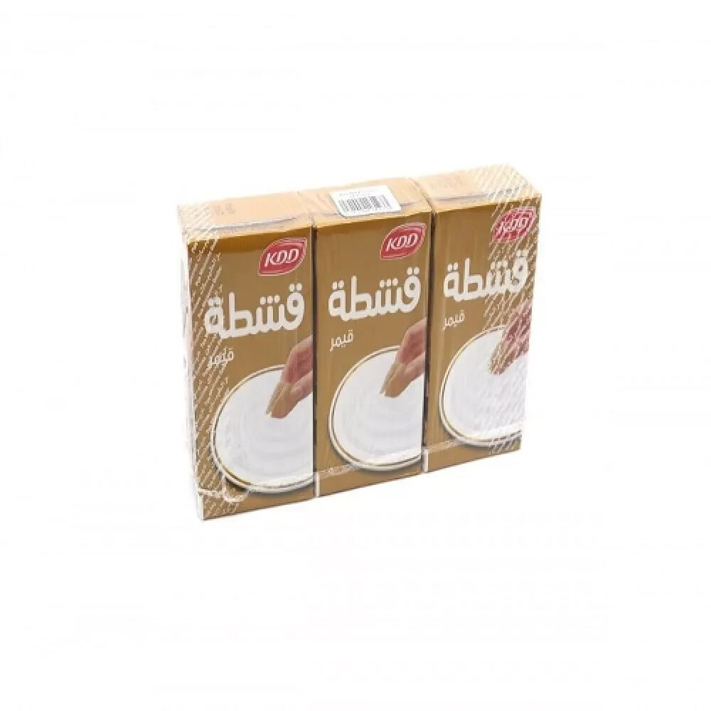 Thick Cream Pure Fresh High Nutritious Ready To Eat 125 ML 3 Pieces قشطة قيمر