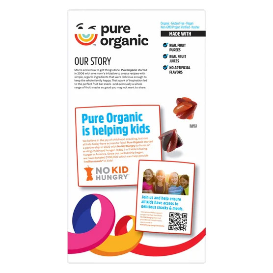 2PACK Pure Organic Twisted Fruit Bites, 0.7 Ounce (Pack of 24) Vegan, Real Fruit