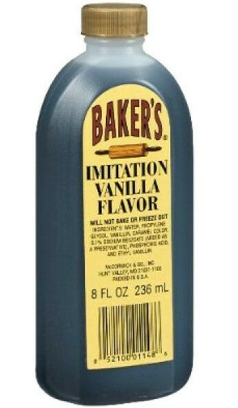BAKER’S IMITATION VANILLA Flavor No Alcohol Bakers extract by McCORMICK 8 fl oz
