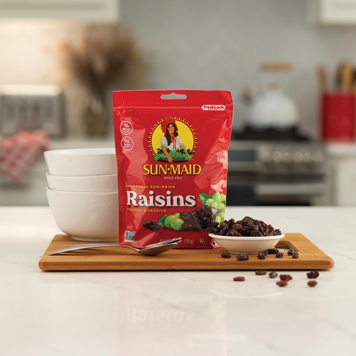 SunMaid California SunDried Raisins 2 Pack 32 oz Resealable Bag Snacks