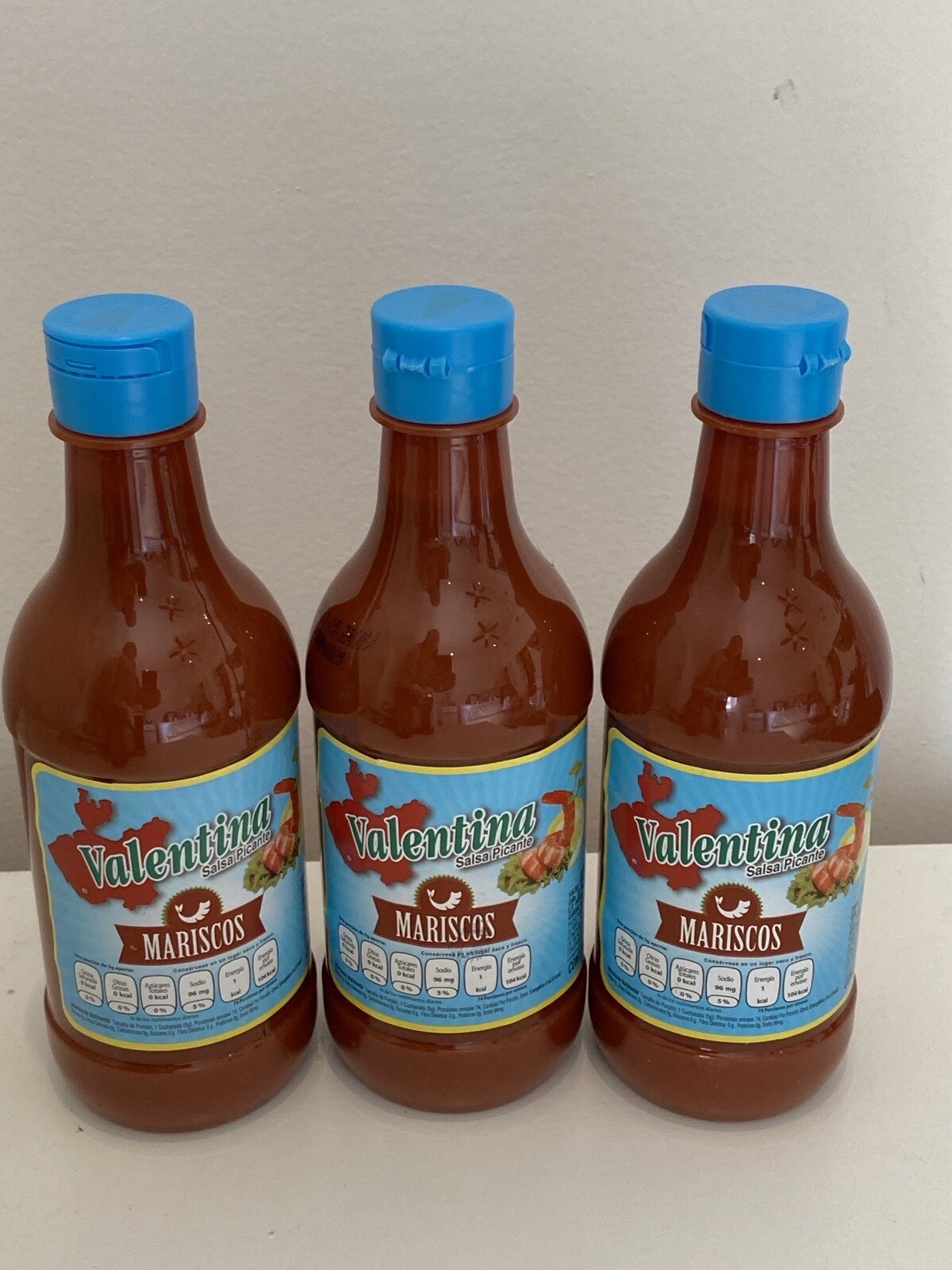 3 Salsa Valentina Para Mariscos Mexican Seafood Hot Sauce/ Salsa Marisquera
