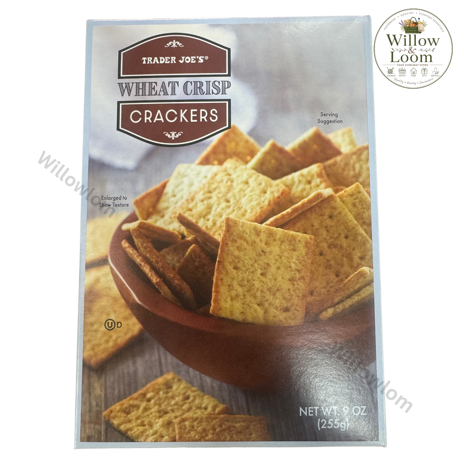 Trader Joe’s Wheat Crisp Crackers 9 oz Each Savory Snack Crackers New Pack of 2