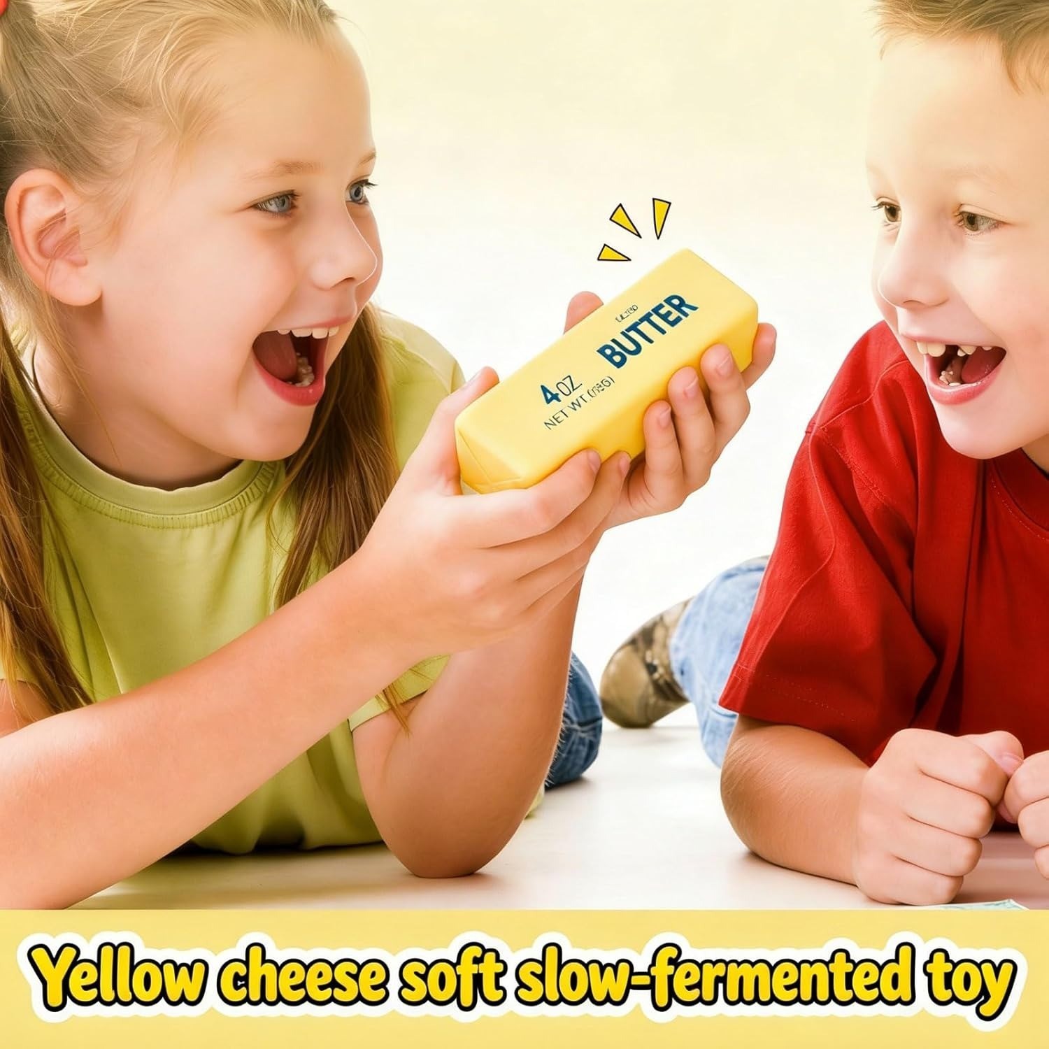 soft realistic butter stick squishy toy decompression fidget toy
