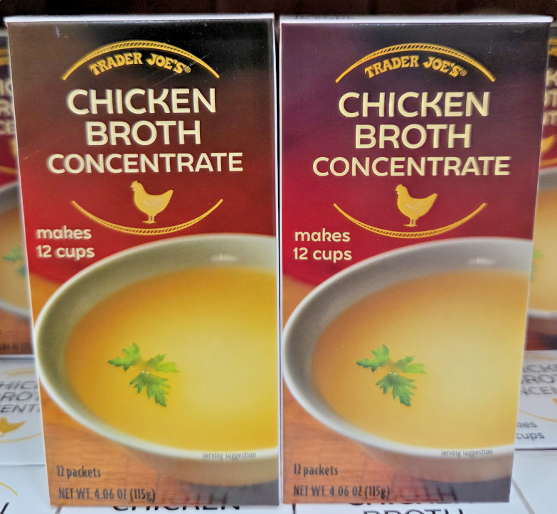 Trader Joe’s Chicken Broth Concentrate 12 Packets 4.06oz 115g (2 Boxes)