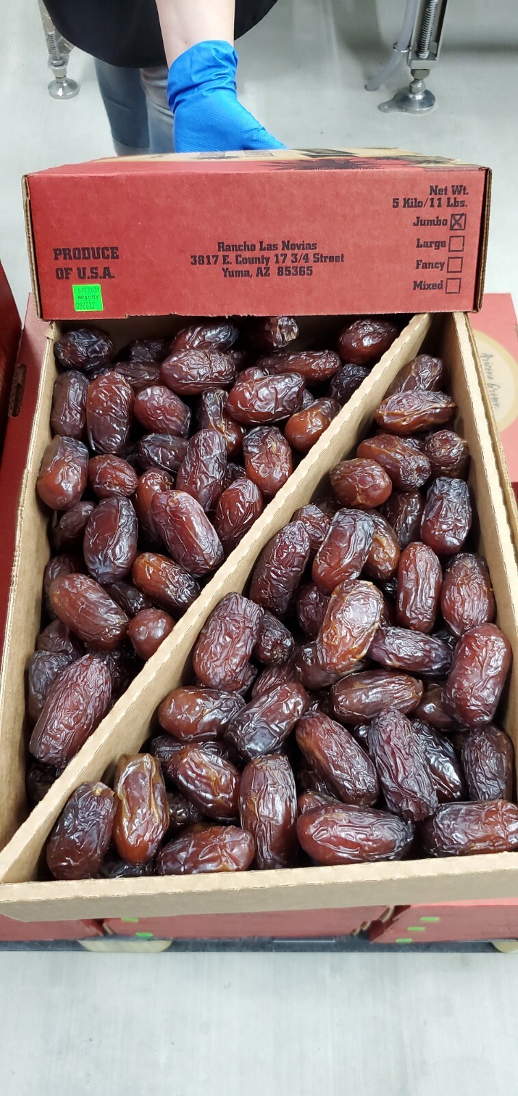 5 LB JUMBO’S PREMIUM ORGANIC MEDJOOL DATES FRESH ARIZONA’S GROWN.