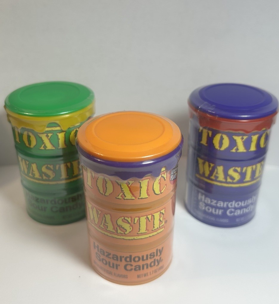 TOXIC WASTE | 3-Pack Toxic Waste Special Edition Drums of Assorted Sour Candy –